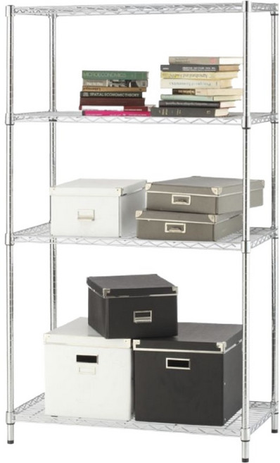 KI WISH 居家生活 輕型四層架, 銀色, 4層