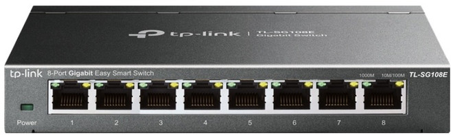 tp-link 8埠 10/100/1000Mbps專業級Gigabit交換器, TL-SG108E, 1台