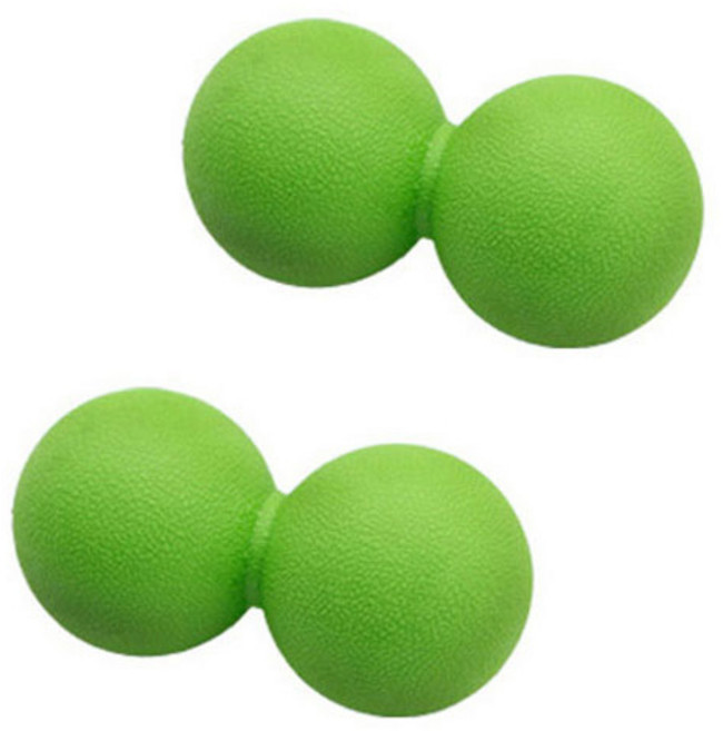 스포홀릭 땅콩 TPE 더블 마사지볼, 그린, 2개