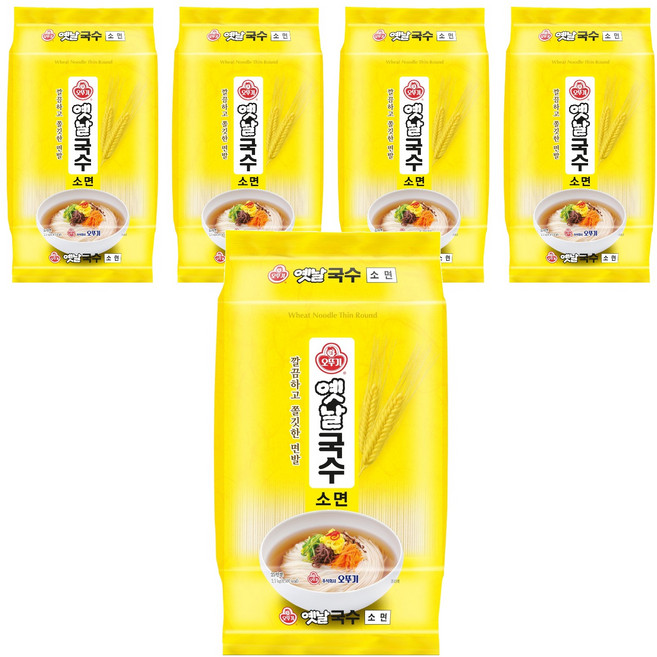 오뚜기옛날 국수 소면, 2.5kg, 5개