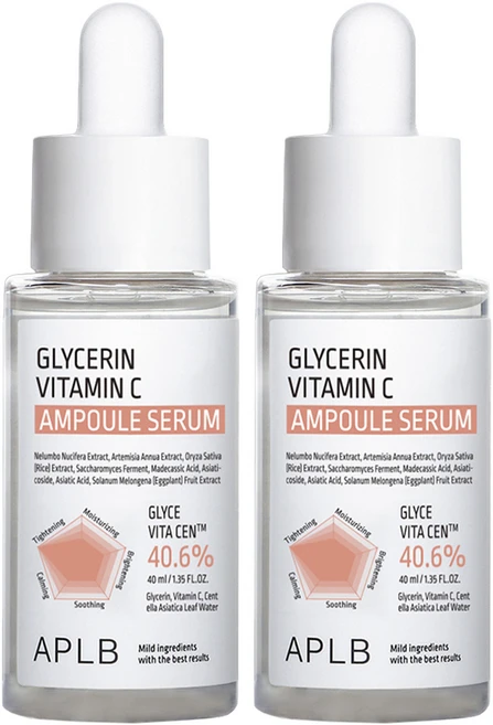 APLB 글리세린 비타민C 앰플 세럼, 40ml, 2개 - 쿠팡
