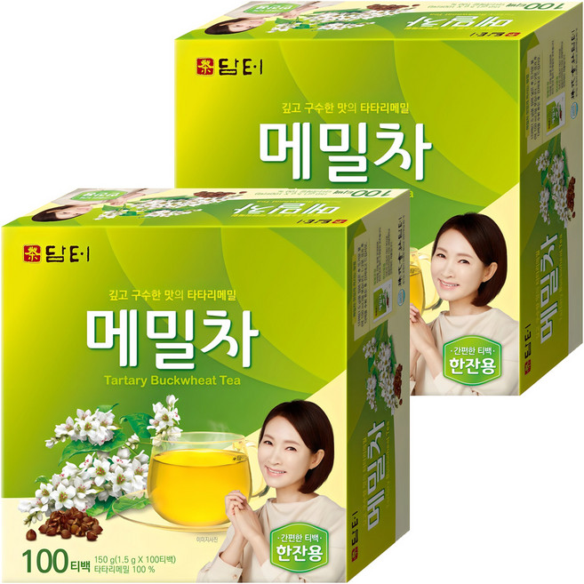 담터 메밀차100T/차/티백, 1.5g, 100개입, 2개