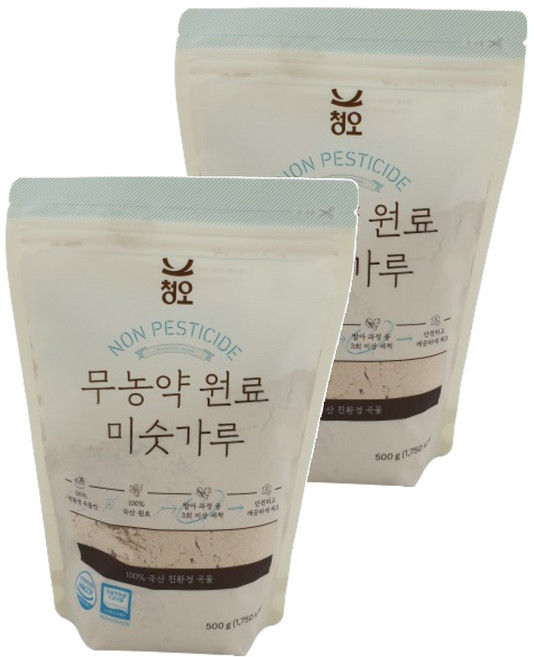 청오건강 미숫가루, 500g, 2개