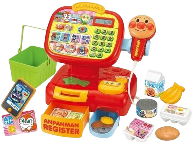 ANPANMAN 麵包超人 收銀機系列 迷你收銀機 DX家家酒玩具, 麵包超人 多色, 1盒