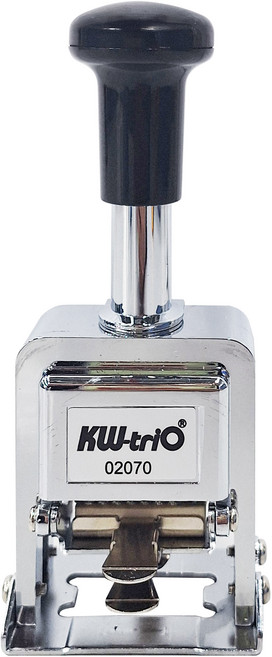 KW-triO 堡勝企業 七位數自動號碼機 02070, 銀色 + 黑色, 1個