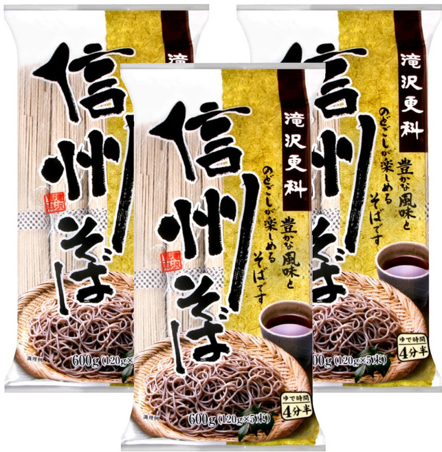 welna 日清製粉 滝澤更科 信州 蕎麥麵, 600g, 3包