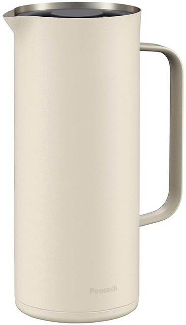 Peacock 日本孔雀 Living Pot 時尚保溫壺/不鏽鋼水壺/桌上壺 AHW-100-W, 雪山白, 1L, 1個