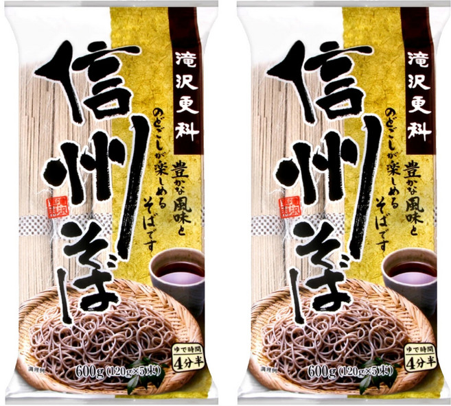 welna 日清製粉 滝澤更科 信州 蕎麥麵, 600g, 2包