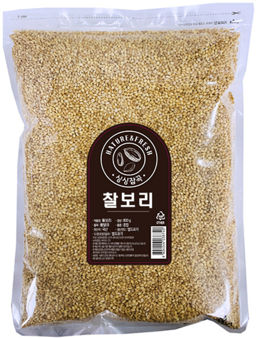 싱싱잡곡 찰보리쌀, 800g, 1개