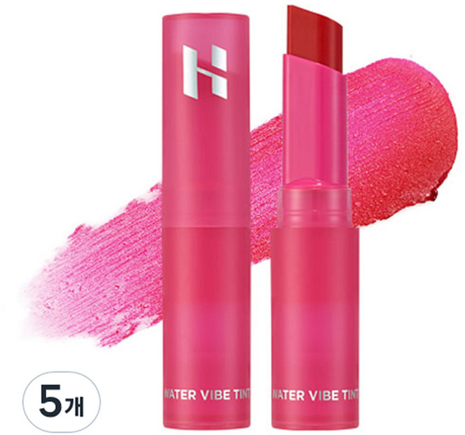 홀리카홀리카 워터 바이브 틴트, 02걸프, 5개