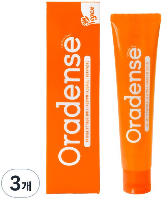 오라덴스 일사오공 충치케어 치약, 100g, 3개