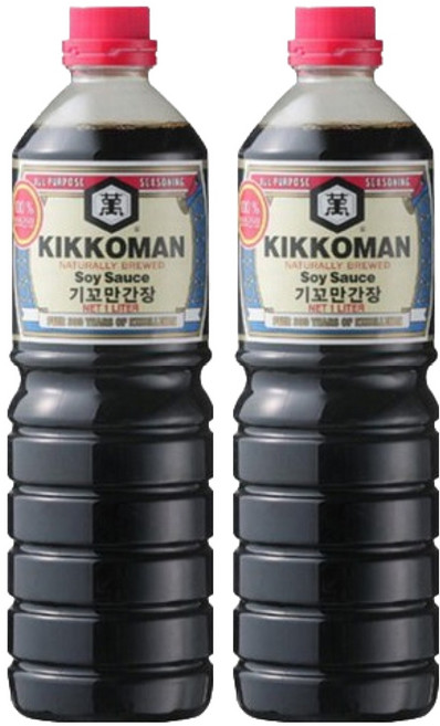 기꼬만 간장(양조간장), 1L, 2개