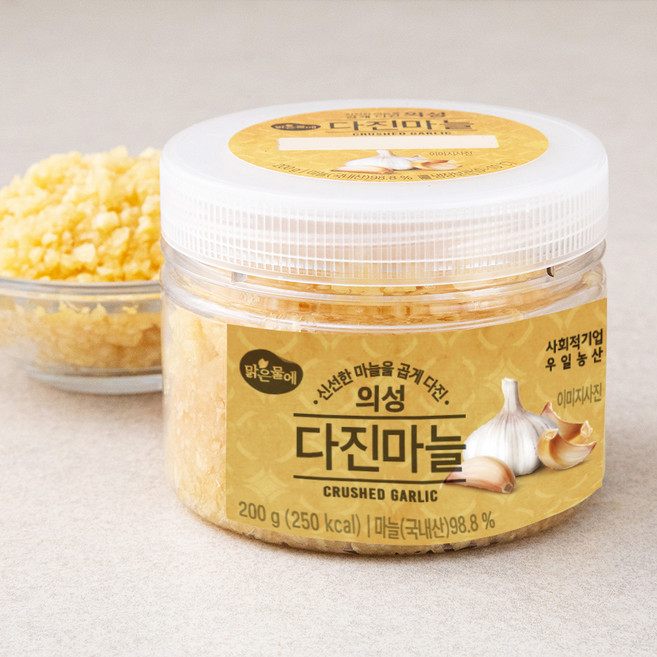 맑은물에 의성 다진마늘, 200g, 1개