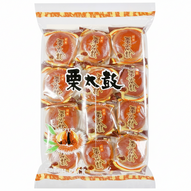 日新堂 栗太鼓, 228g, 1包