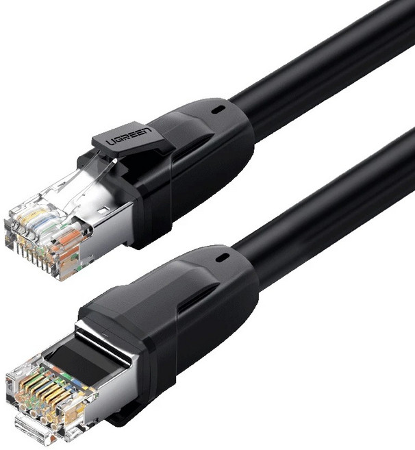 UGREEN 綠聯 CAT8 網路線 25Gbps 電競級網路線, 5m, 黑色, 1條