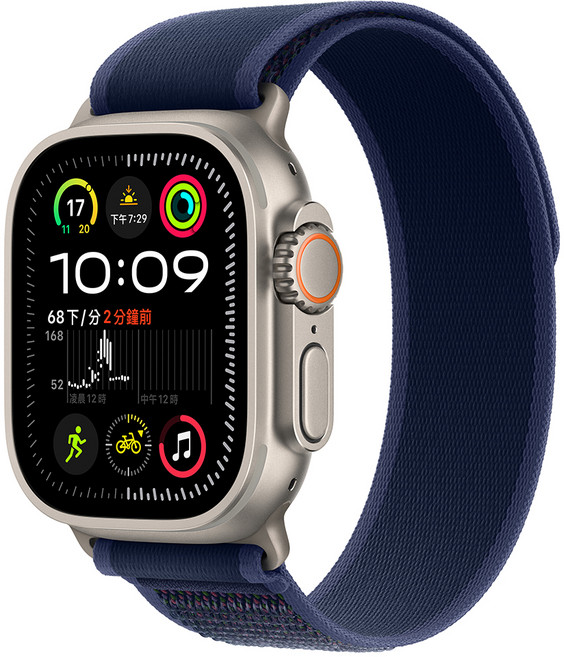 Apple Watch 錶殼 M/L(49mm) MX4L3TA/A 2024 LTE 原廠保固, 49mm, 藍色, GPS + Cellular