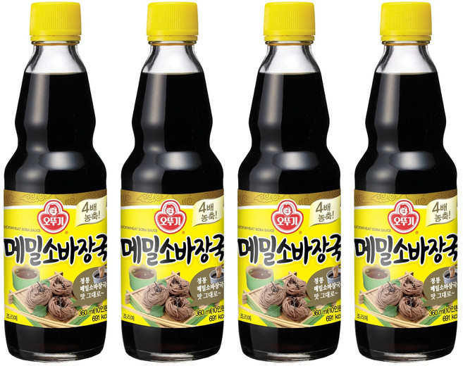 오뚜기 메밀소바장국 소스, 360ml, 4개