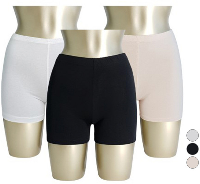 모띠마마 여성용 통기성 순면 스판 3부 속바지 3종 세트