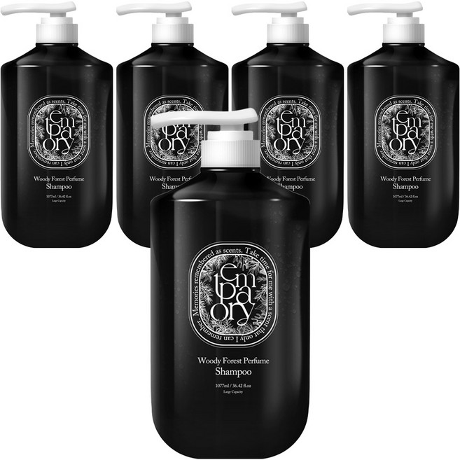 폴메디슨 템포러리 퍼퓸 샴푸 우디 포레스트향, 1.077L, 5개