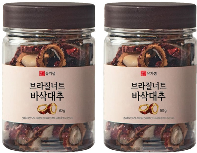 62Sem 巴西堅果夾脆棗, 80g, 2個