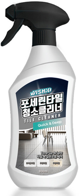 위시오 포세린타일 청소클리너, 1개, 800ml