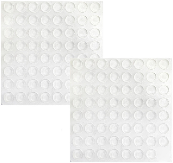 월드크린 소음 방지 충격 완화 투명 범폰 범퍼 실리콘 스티커, 2개