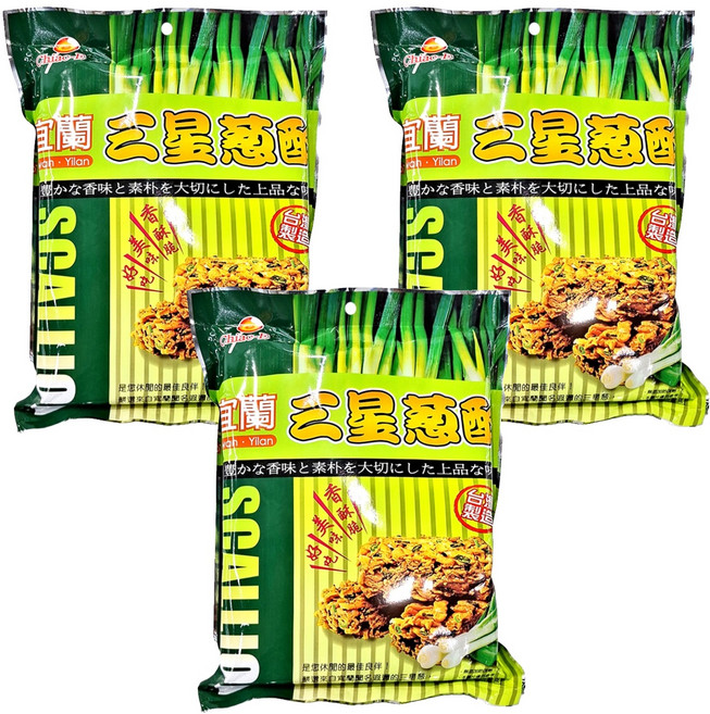 Chiao-E 巧益 宜蘭三星蔥酥, 252g, 3包