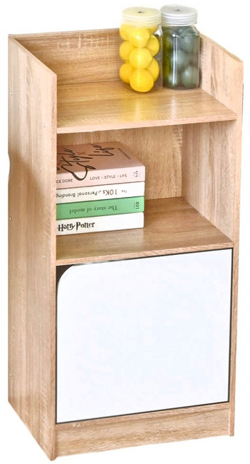 HOPMA 合馬家具 法爾二格一門收納櫃, 淺橡漂流木配白色