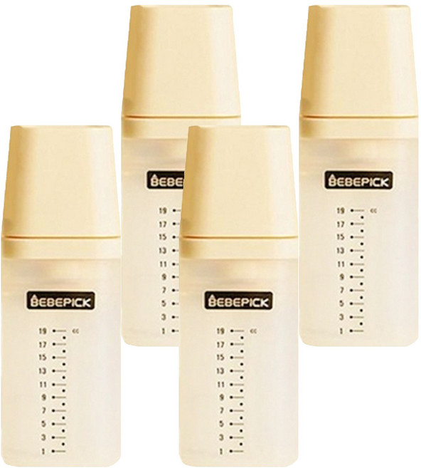 베베픽 다회용 실리콘 약병 버터, 4개