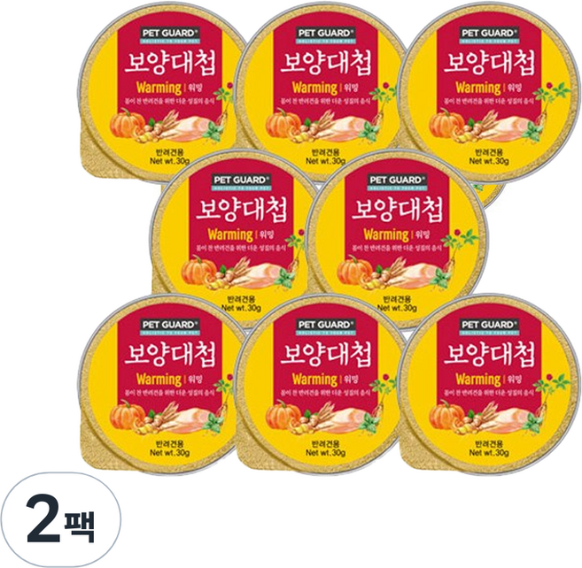 펫가드보양대첩 전연령 강아지 워밍 캔, 닭, 30g, 16개