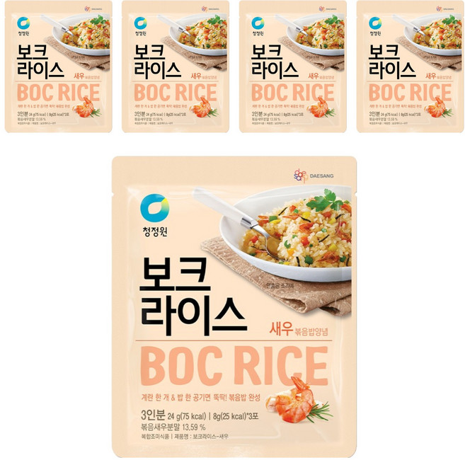 청정원 보크라이스 새우, 24g, 5개
