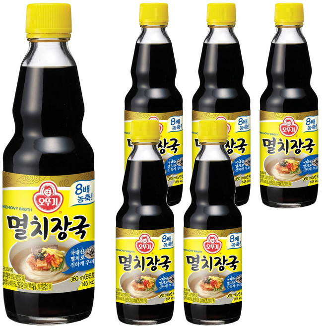 오뚜기 멸치장국, 360ml, 6개