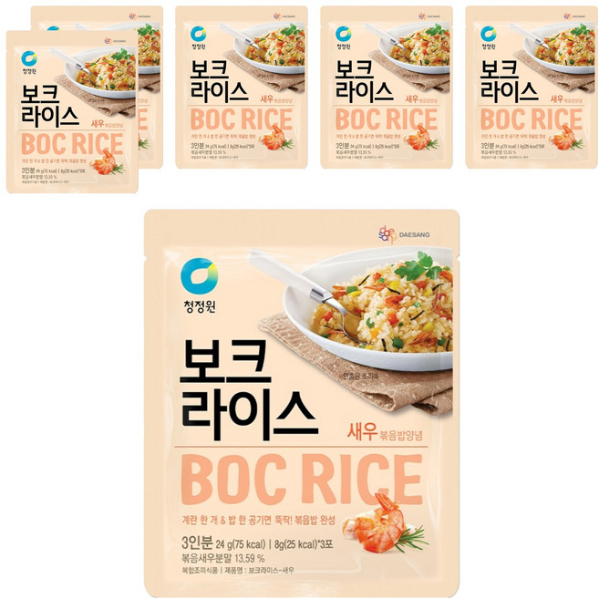 청정원 보크라이스 새우, 24g, 6개