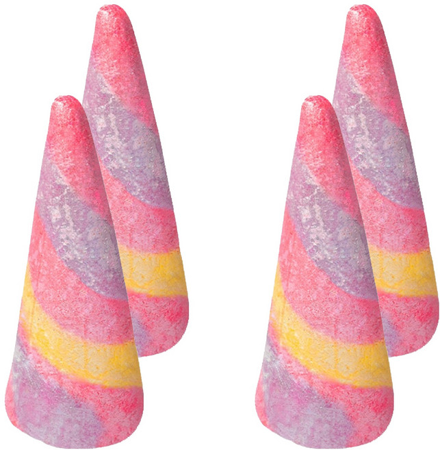 러쉬 유니콘 혼 버블 바 입욕제, 100g, 4개