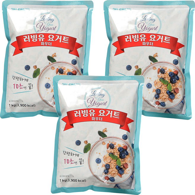 희창 러빙유 요거트 파우더, 1kg, 3개