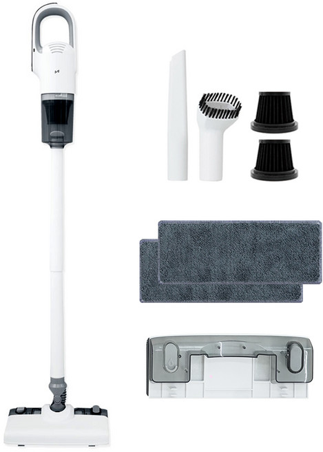 humming 무선 청소기 + 물걸레 세트 HML-VC2502W, 화이트