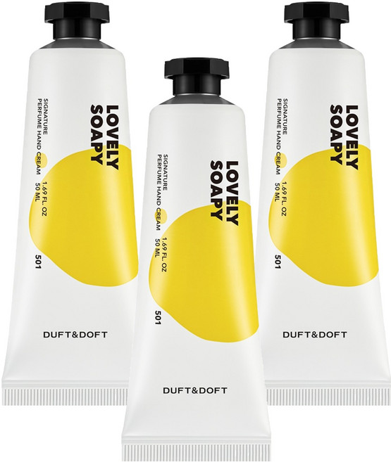 더프트앤도프트 시그니처 퍼퓸 핸드크림 러블리소피, 50ml, 3개