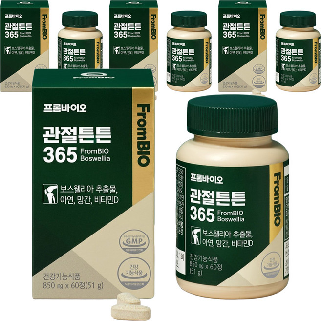 프롬바이오 관절튼튼365 51g, 60정, 4박스