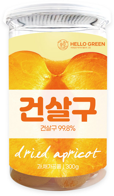 헬로우그린 건살구, 1개, 300g