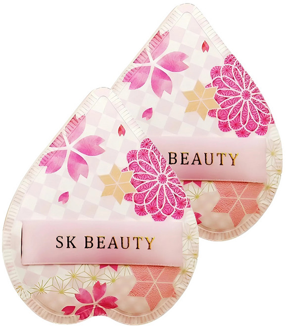 SK 雄碁 櫻花棉花糖粉撲 SKB21501, 2個