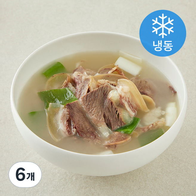 백제원 진한 사골 전통 소머리국밥 (냉동), 6개, 620g