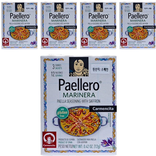 카르멘시타 씨푸드 빠에야 시즈닝, 12g, 5개