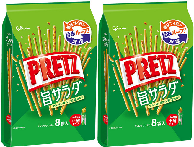 glico 格力高 PRETZ 百力滋 沙拉脆棒, 117.6g, 2袋