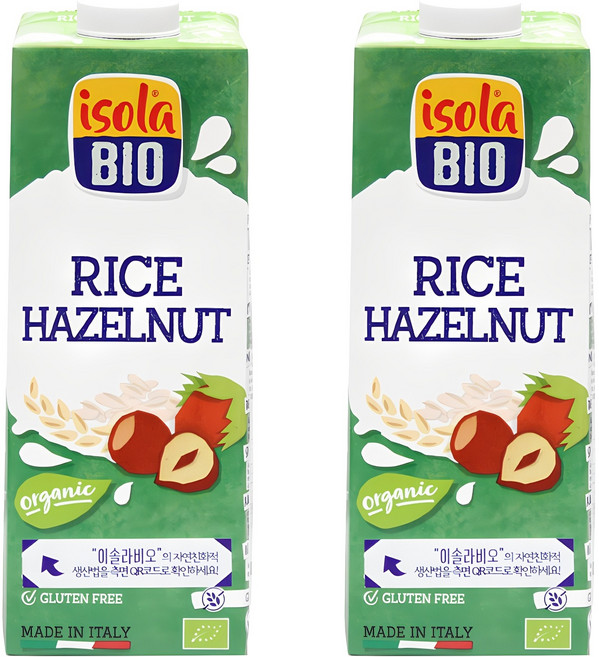 isola BIO 榛果米漿, 1L, 2瓶