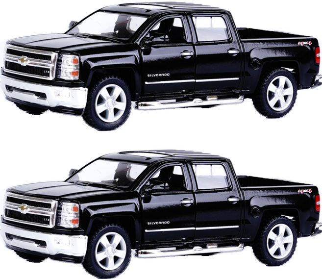 KiNSMART 2014 雪佛蘭 Silverado 公仔 隨機出貨, 2個