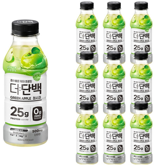 Deo Danbaek 水蛋白飲 青蘋果, 10個, 400ml