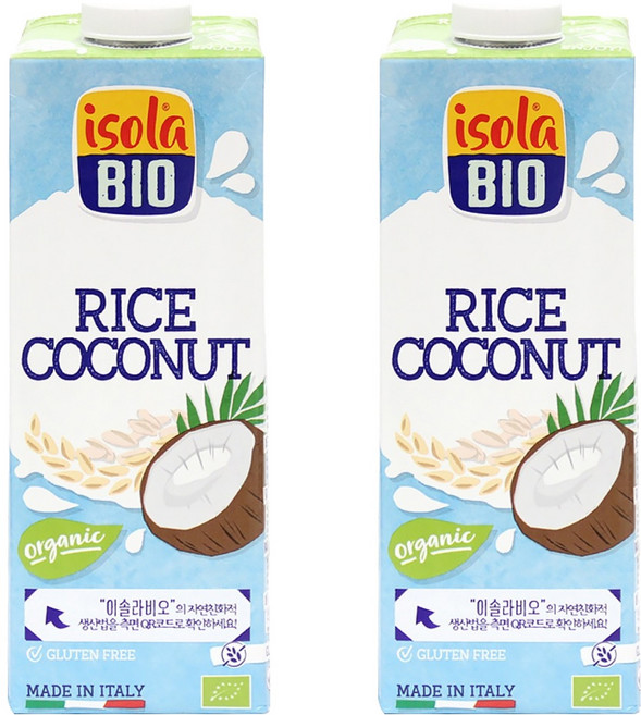 isola BIO 椰子米漿, 1L, 2瓶