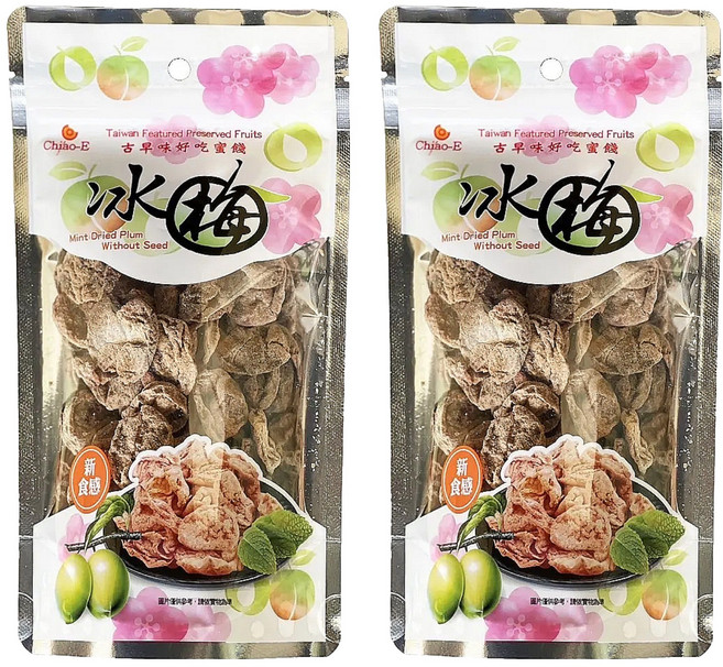 Chiao-E 巧益 無籽冰梅, 45g, 2包
