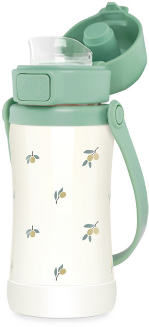 그로미미 유아용 스테인리스 텀블러 올리브, 피스타치오, 300ml, 1개