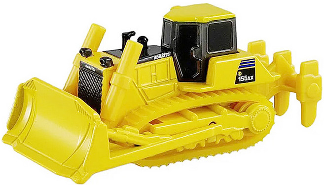 TAKARA TOMY TOMICA小汽車 KOMATSU推土機, 黃色, 1個